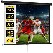 Schermo per proiettore 171x128 cm ¨C Xylo ¨C 84' formato 4:3 HD 4K telo bianco