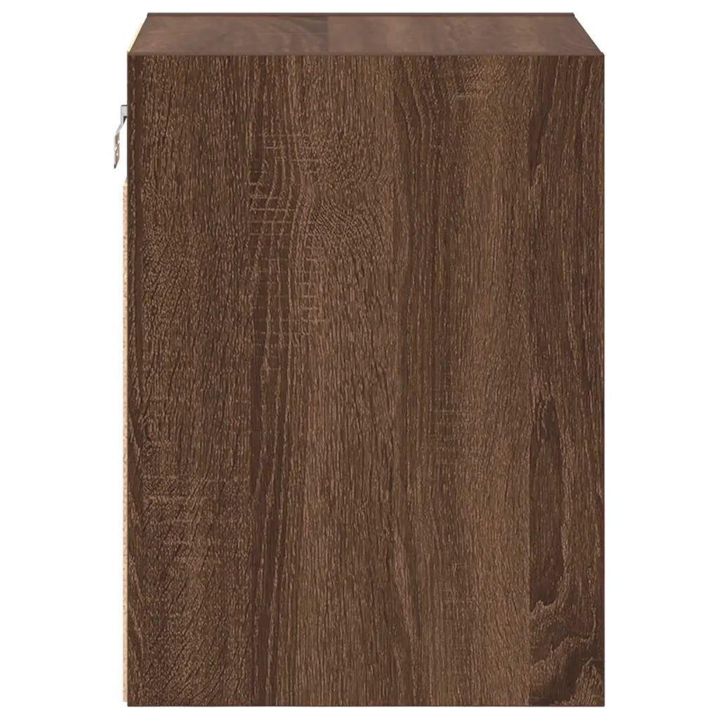 Pensili per Garage 2 pz Rovere Marrone in Legno Multistrato 860620