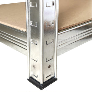 Set di 2 ripiani in metallo zincato Nyana Home 875 kg 5 ripiani 180x90x40 cm