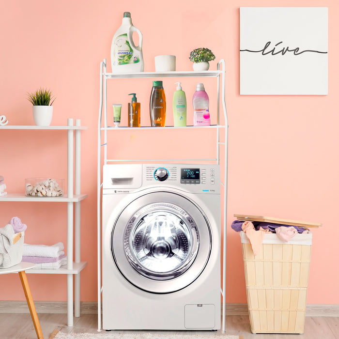 Mensola Multiuso su Lavatrice 2 Altezze Bianco Nyana Home