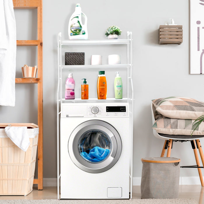 Mensola Multiuso su Lavatrice 3 Altezze Bianco Nyana Home