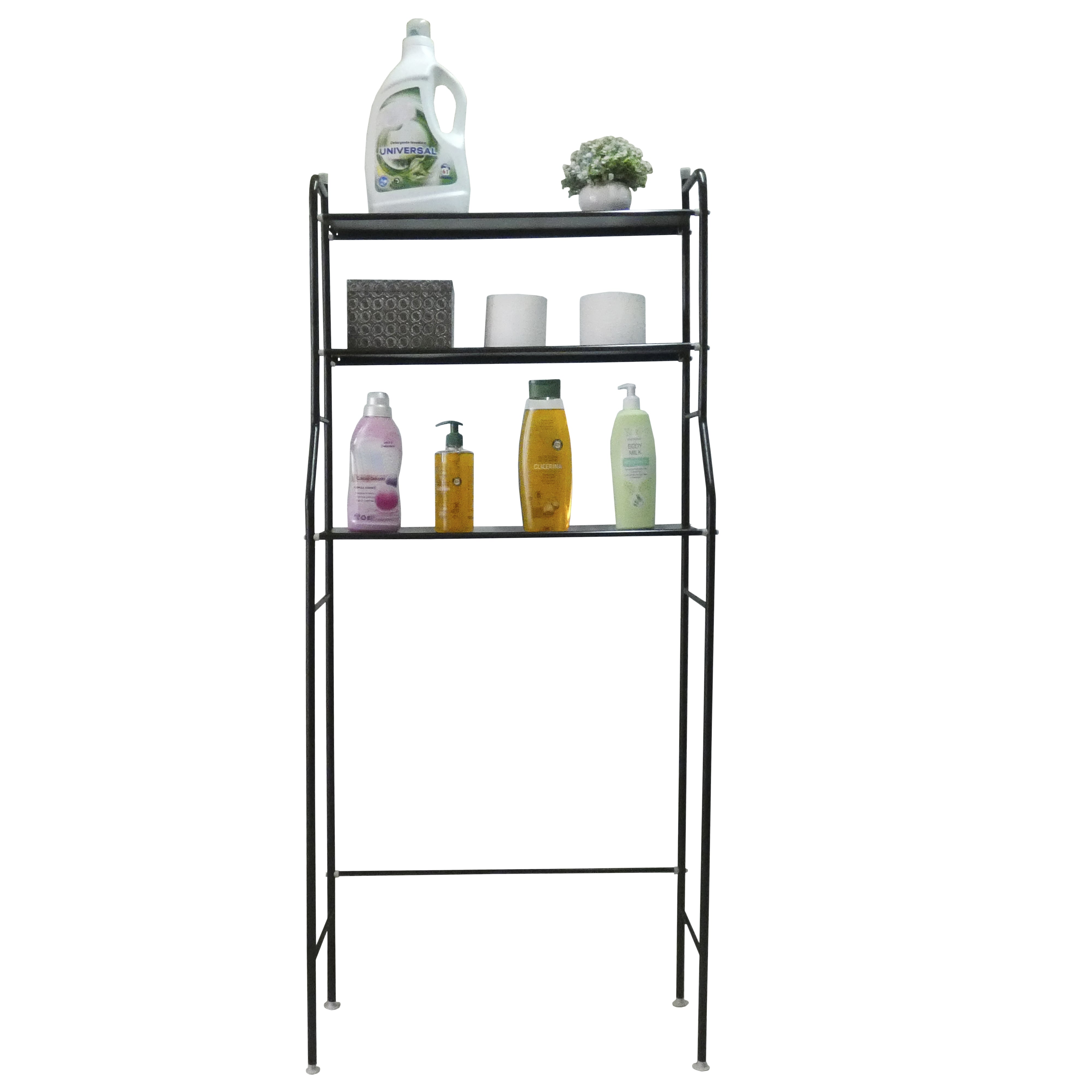 Mensola Multiuso su Lavatrice 3 Altezze Nero Nyana Home