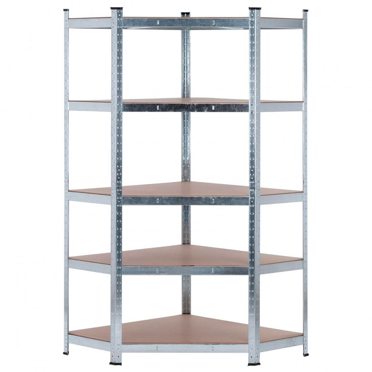 Scaffale ad angolo in metallo zincato 875 kg 5 ripiani Nyana Home