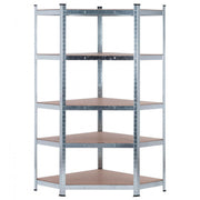 Scaffale ad angolo in metallo zincato 875 kg 5 ripiani Nyana Home