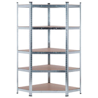 Scaffale ad angolo in metallo zincato 875 kg 5 ripiani Nyana Home
