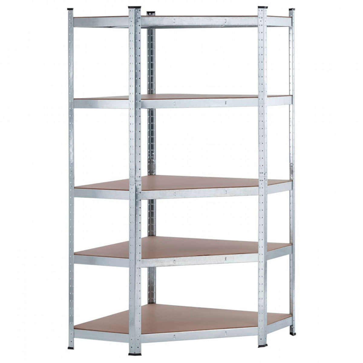 Scaffale ad angolo in metallo zincato 875 kg 5 ripiani Nyana Home