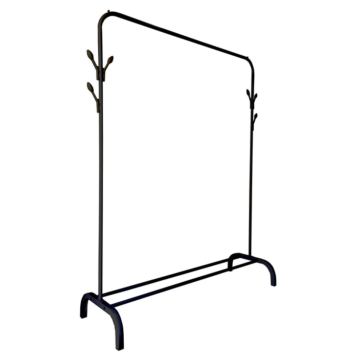 Stender Appendiabiti in Metallo 6 Grucce 150x110x40 Nero Nyana Home