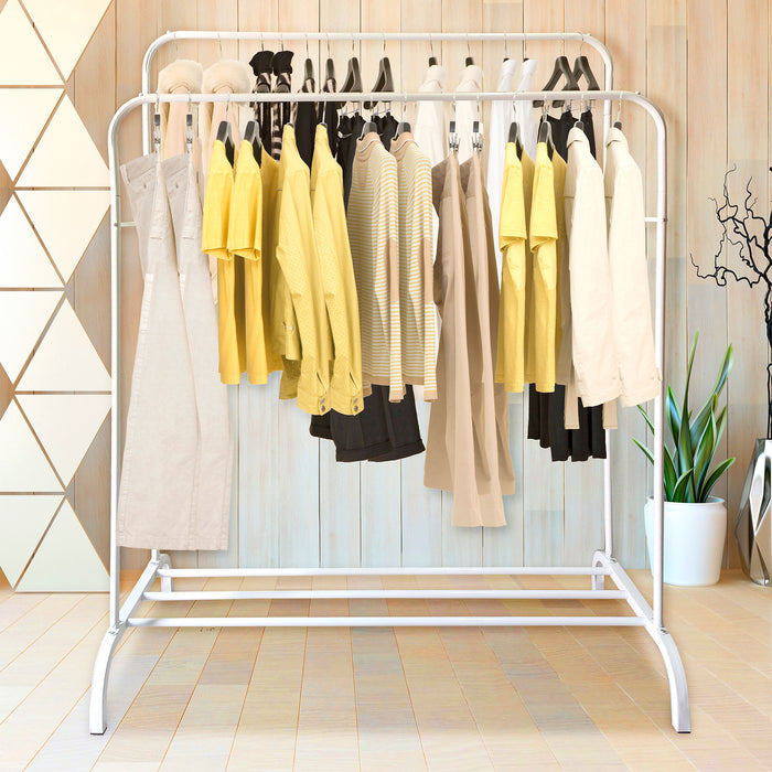 Stender Appendiabiti Doppio in Metallo Bianco 150x110x 54 Nyana Home