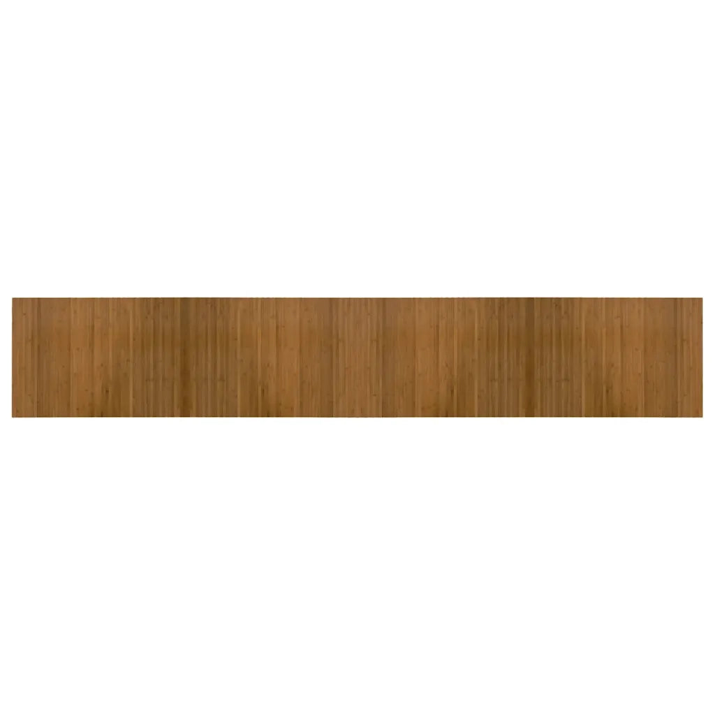 Tappeto Rettangolare Marrone 70x400 cm in Bambù 376758