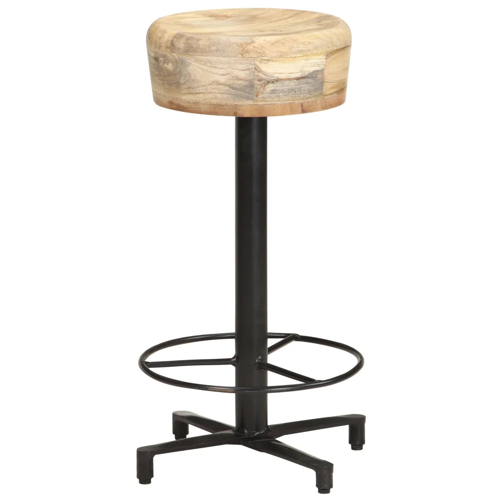 Sgabelli da Bar 2 pz 66 cm in Legno Massello di Mango cod mxl 64484