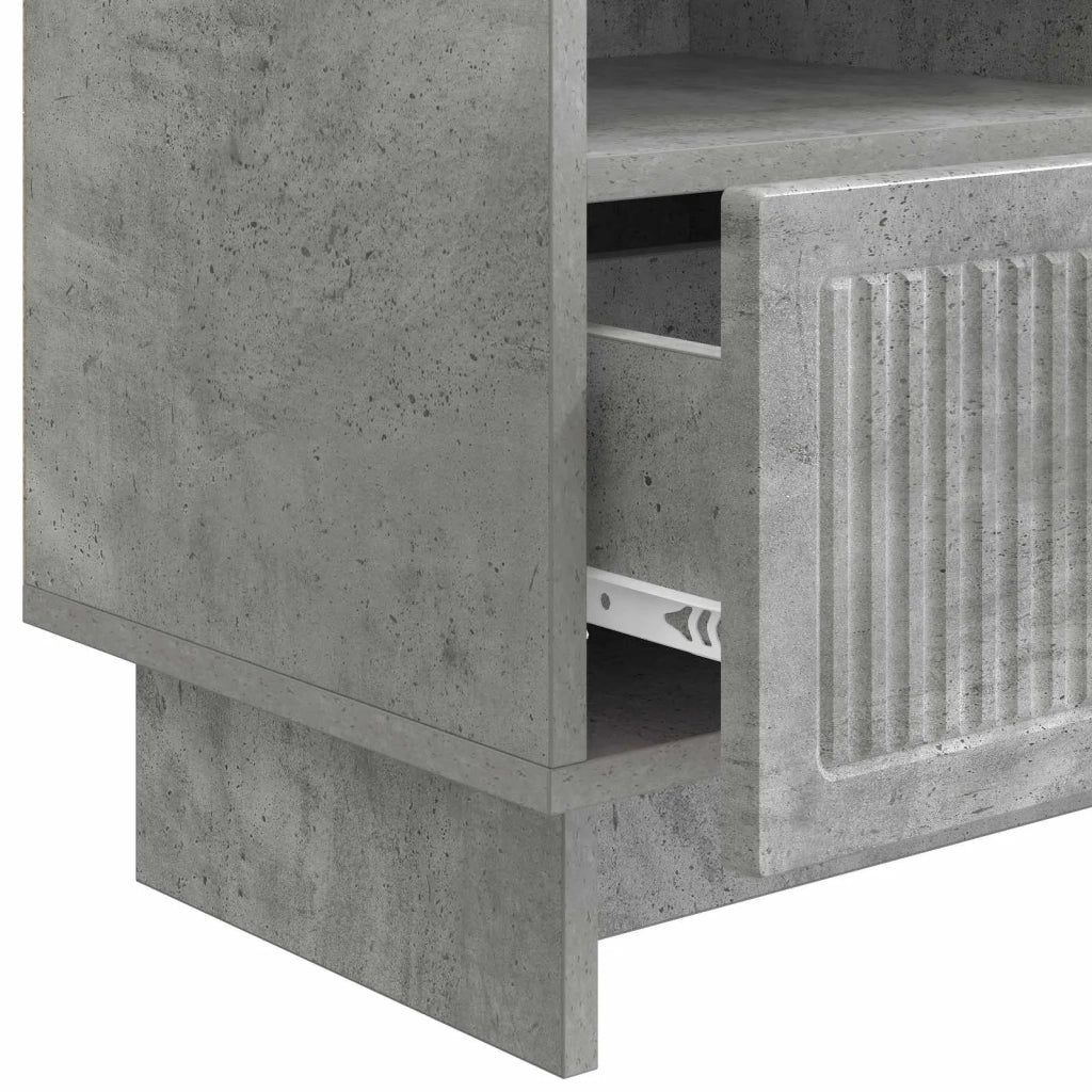 Mobile TV con cassetto Grigio Cemento 102 x 34,5 x 50 cm 893988
