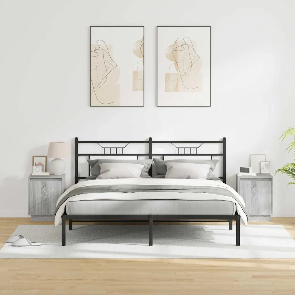 Armadio da Notte 2 pcs Grigio 39 x 34,5 x 50 cm 869605