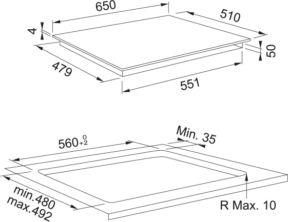 Franke maris fma 654 i f bk, piano cottura a induzione nero, 65cm, 18 livelli di potenza, linea maris