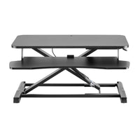 Toboli Alzata per monitor 80x40cm con porta tastiera, regolabile, Supporto di rialzo per computer