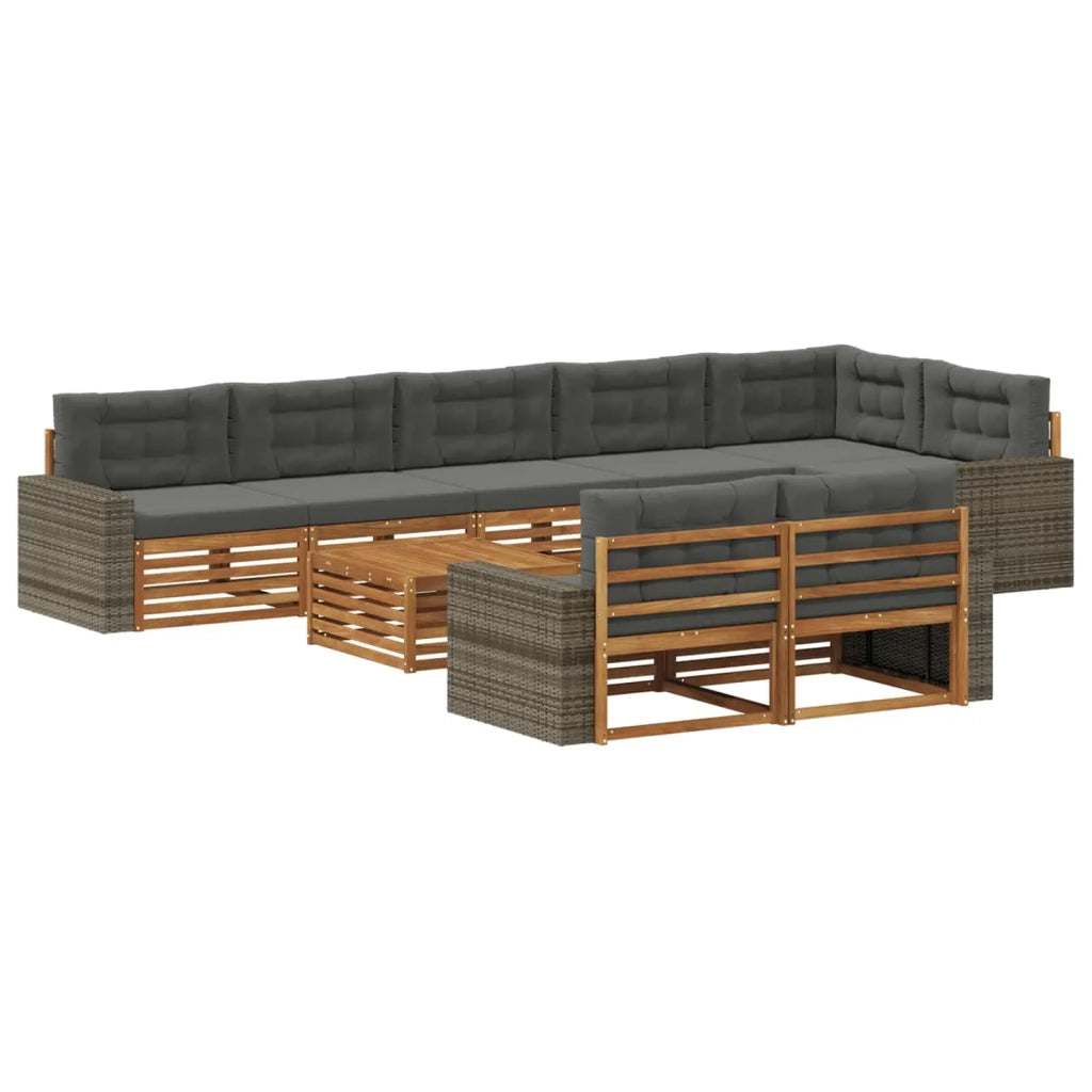 Set di divani da esterno 9 pz 3383550