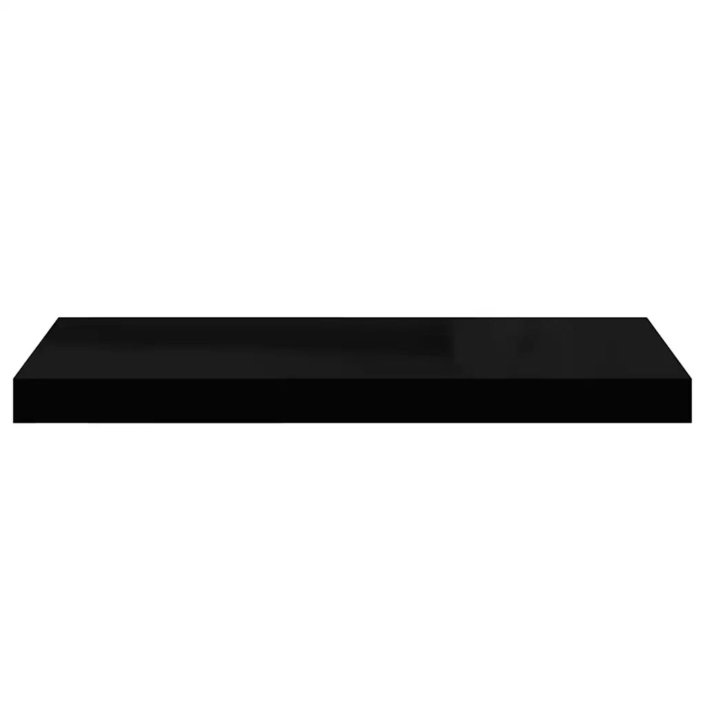 2 pz Scaffali a Parete | Ripiano a parete | Mensole a Parete Neri 60x23,5x3,8 cm in MDF