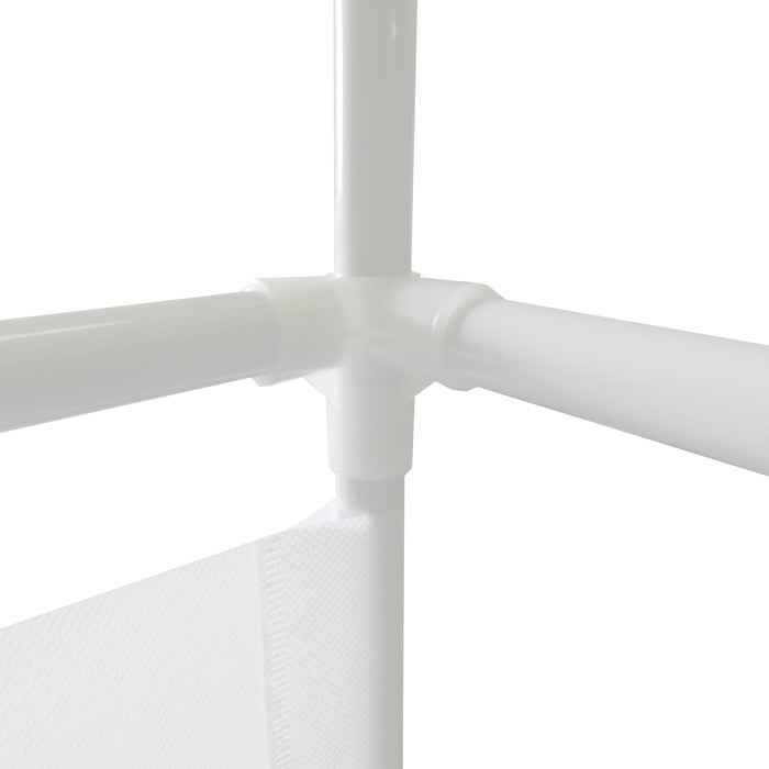 Appendiabiti Ingresso Corridoio Nyana Home 4 Ripiani 8 Appendiabiti Bianco