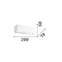 Applique Moderna Flash Metallo Bianco 2 Luci G9 3W 3000K Luce Calda