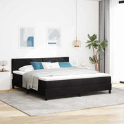 Letto a molle con materasso Nero 180 x 200 cm Velluto 3339256