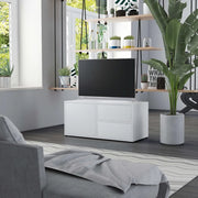 Mobile Porta TV Bianco 80x34x36 cm in Legno Multistrato 801850