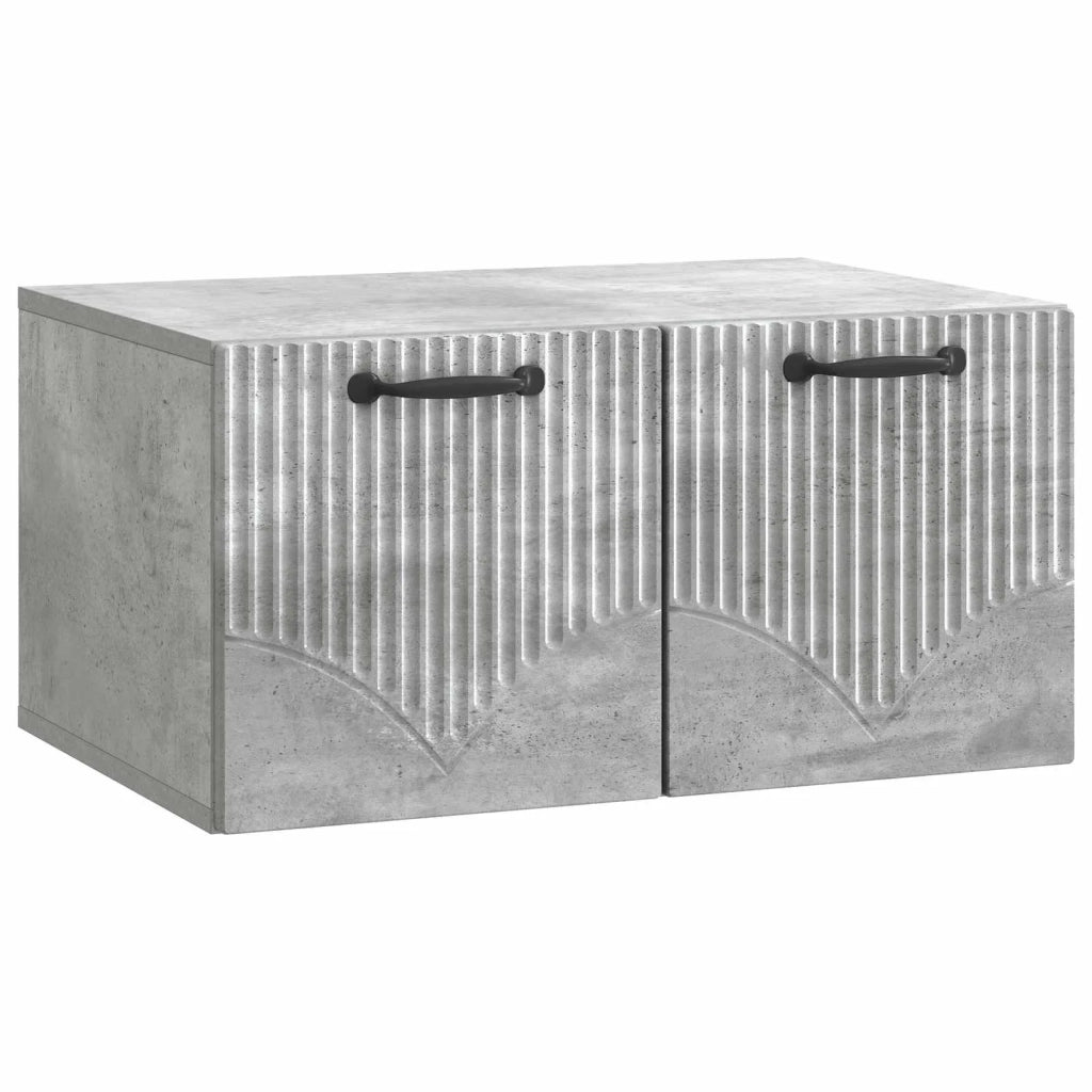 Mobile Porta TV da Muro Grigio Cemento 59,5 x 41 x 30 cm