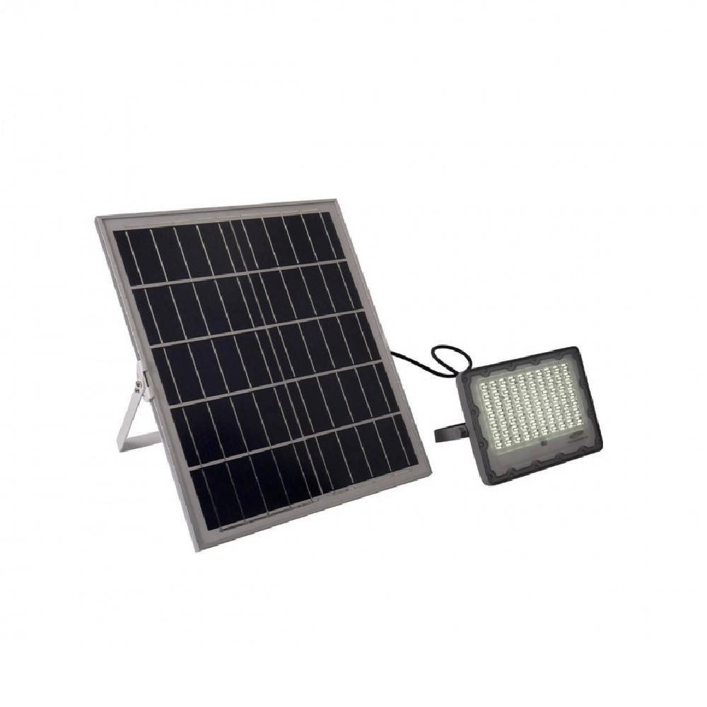 Trade Shop - Faro Led 200 Watt Crepuscolare Pannello Energia Solare Telecomando Ip65 Sl-200w -