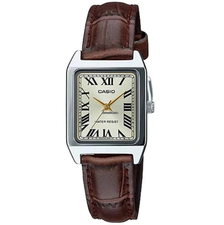 CASIO COLLECTION Mod. LADY TANK, ALLOY, LEATHER - CHAMPAGNE