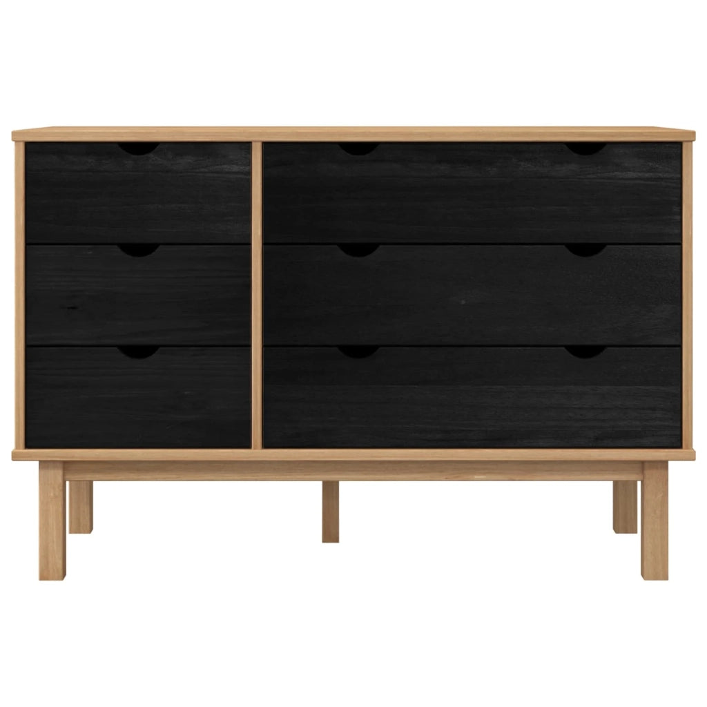 Mobile con Cassetti con cassetto OTTA Nero 111 x 43 x 73,5 cm CFW6783584