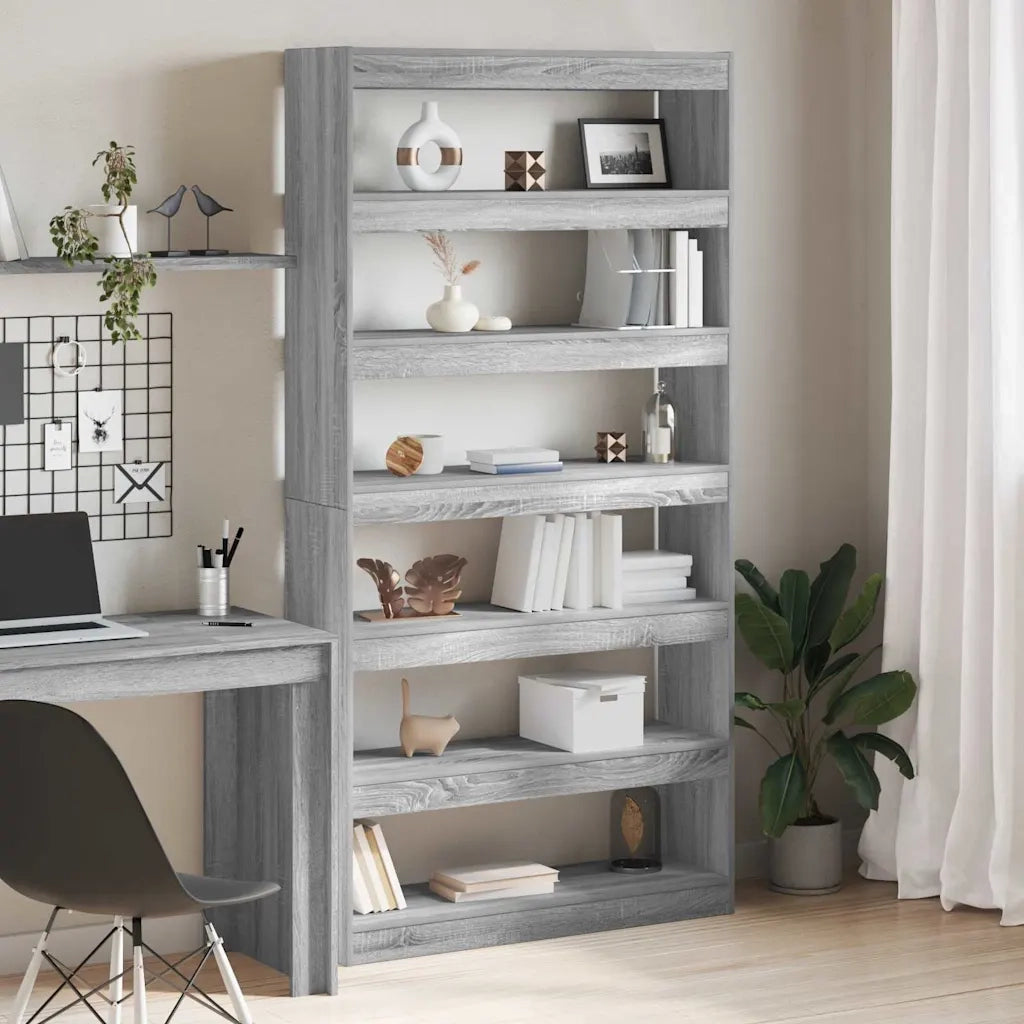 Armadio per Libri Grigio Sonoma 100 x 30 x 198 cm 3345118