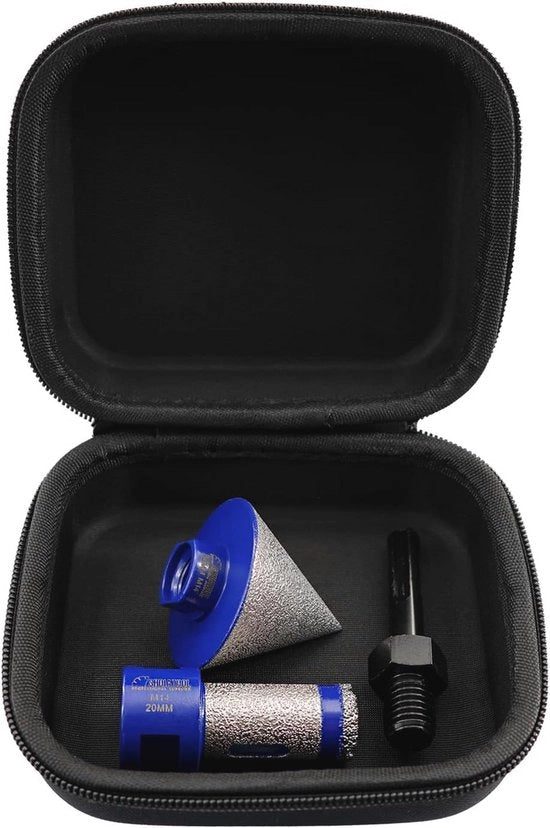 Bohòre a diamante con punte per fresare - Afschuining Boren - Precisie Gat Boren - Vacuüm Gesoldeerd - 20mm M14 - Titanium