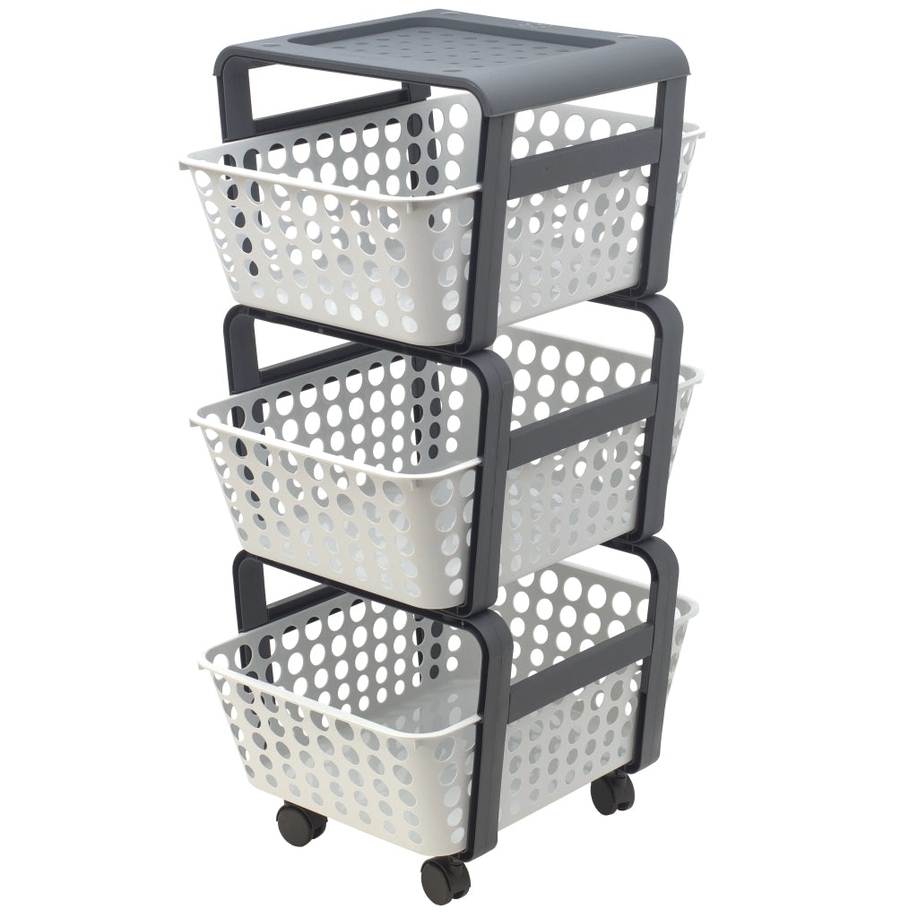CARRELLO DA CUCINA MODULA A 3 CESTE C/RUOTE- 4,0 pz