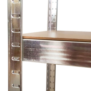 Scaffale in metallo zincato 700kg 4 ripiani 160x80x40cm Nyana Home