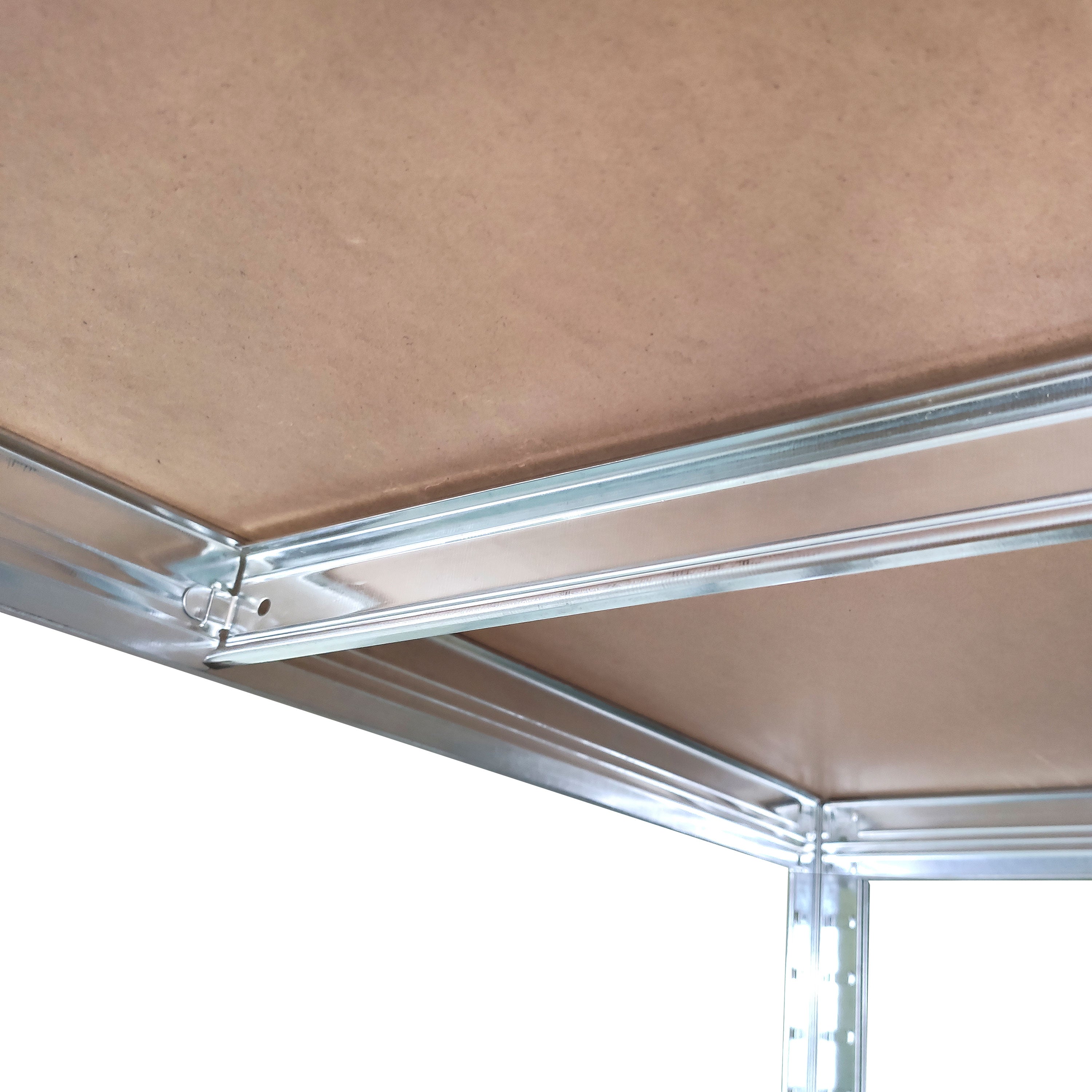 Scaffale in metallo zincato 700kg 4 ripiani 160x80x40cm Nyana Home