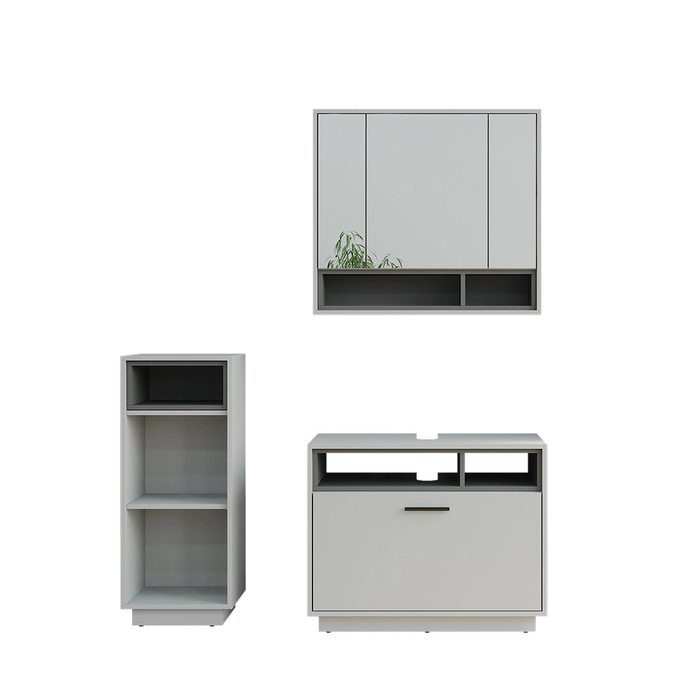Vicco Set di mobili da bagno Grigio/antracite Set 2