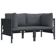 Mobili da Esterno 2 Pezzo Antracite 80 x 80 x 71 cm Acciaio CFW8751103