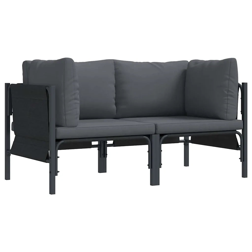 Mobili da Esterno 2 Pezzo Antracite 80 x 80 x 71 cm Acciaio CFW8751103