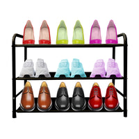 Scarpiera metallica 12 paia Nero Nyana Home