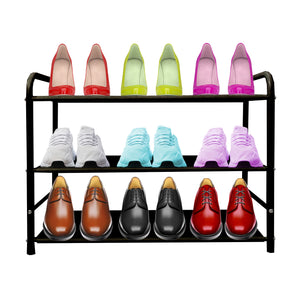 Scarpiera metallica 12 paia Nero Nyana Home