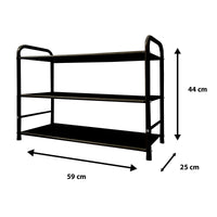 Scarpiera metallica 12 paia Nero Nyana Home