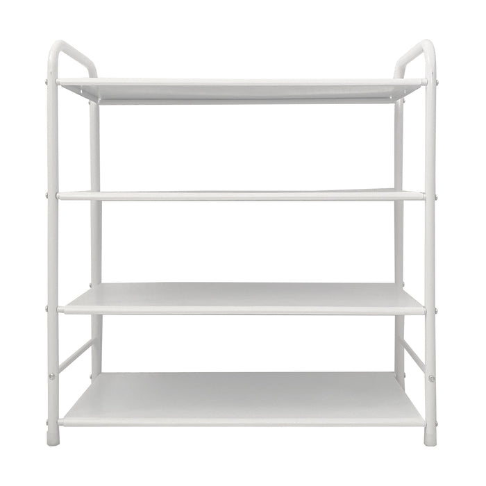 Scarpiera metallica 16 paia Bianco Nyana Home