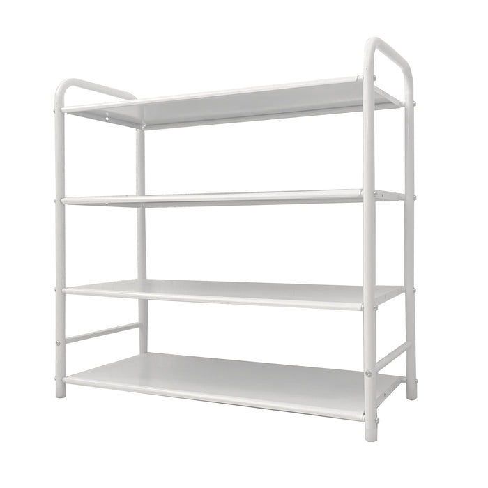 Scarpiera metallica 16 paia Bianco Nyana Home