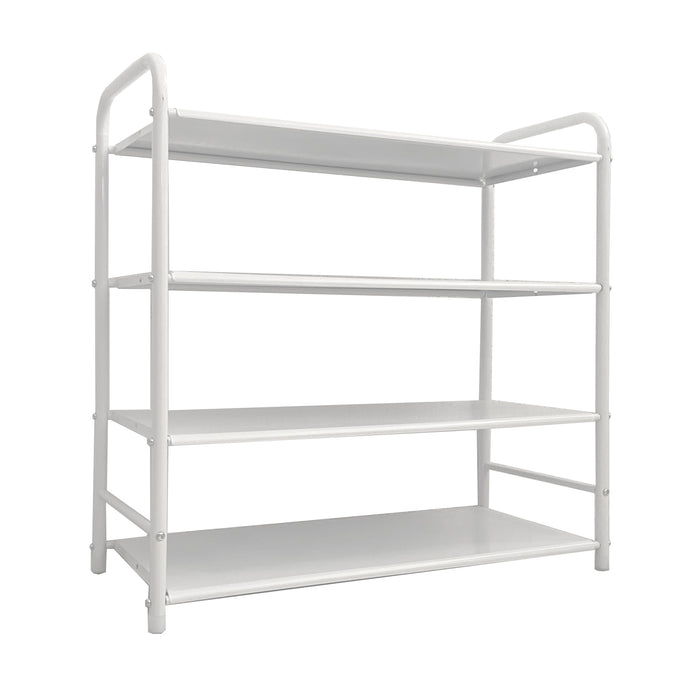 Scarpiera metallica 16 paia Bianco Nyana Home