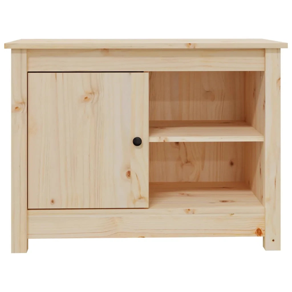 Mobile Porta TV-Mobile per TV-Credenza TV 70x36,5x52 cm in Legno Massello di Pino