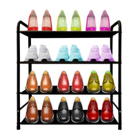 Scarpiera metallica 16 paia Nero Nyana Home