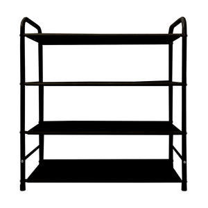 Scarpiera metallica 16 paia Nero Nyana Home