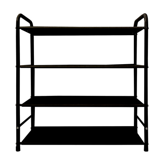 Scarpiera metallica 16 paia Nero Nyana Home