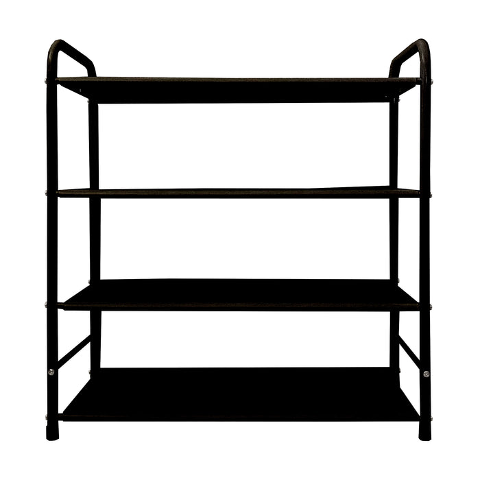 Scarpiera metallica 16 paia Nero Nyana Home