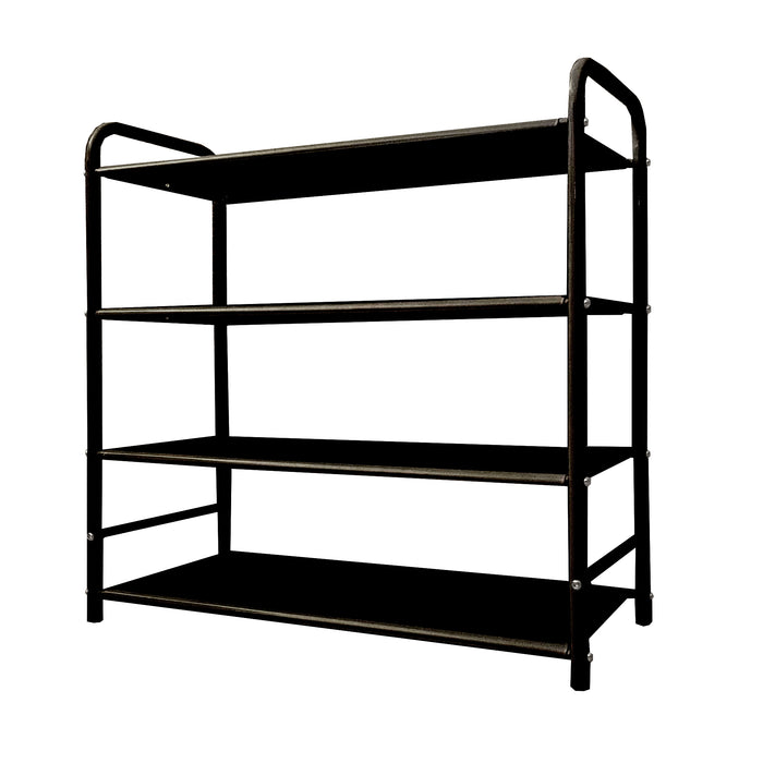 Scarpiera metallica 16 paia Nero Nyana Home