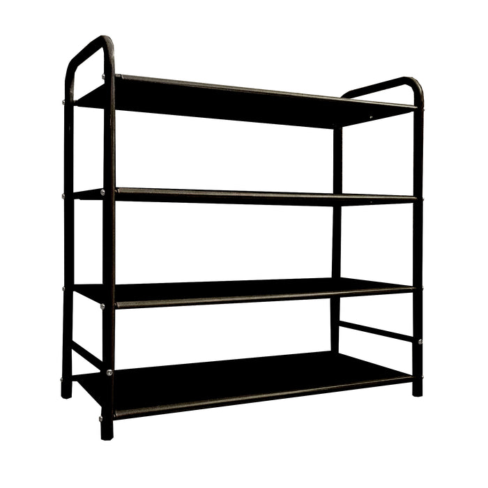 Scarpiera metallica 16 paia Nero Nyana Home