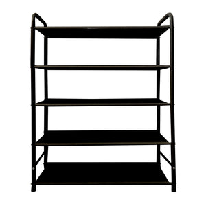 Scarpiera metallica 20 paia Nero Nyana Home